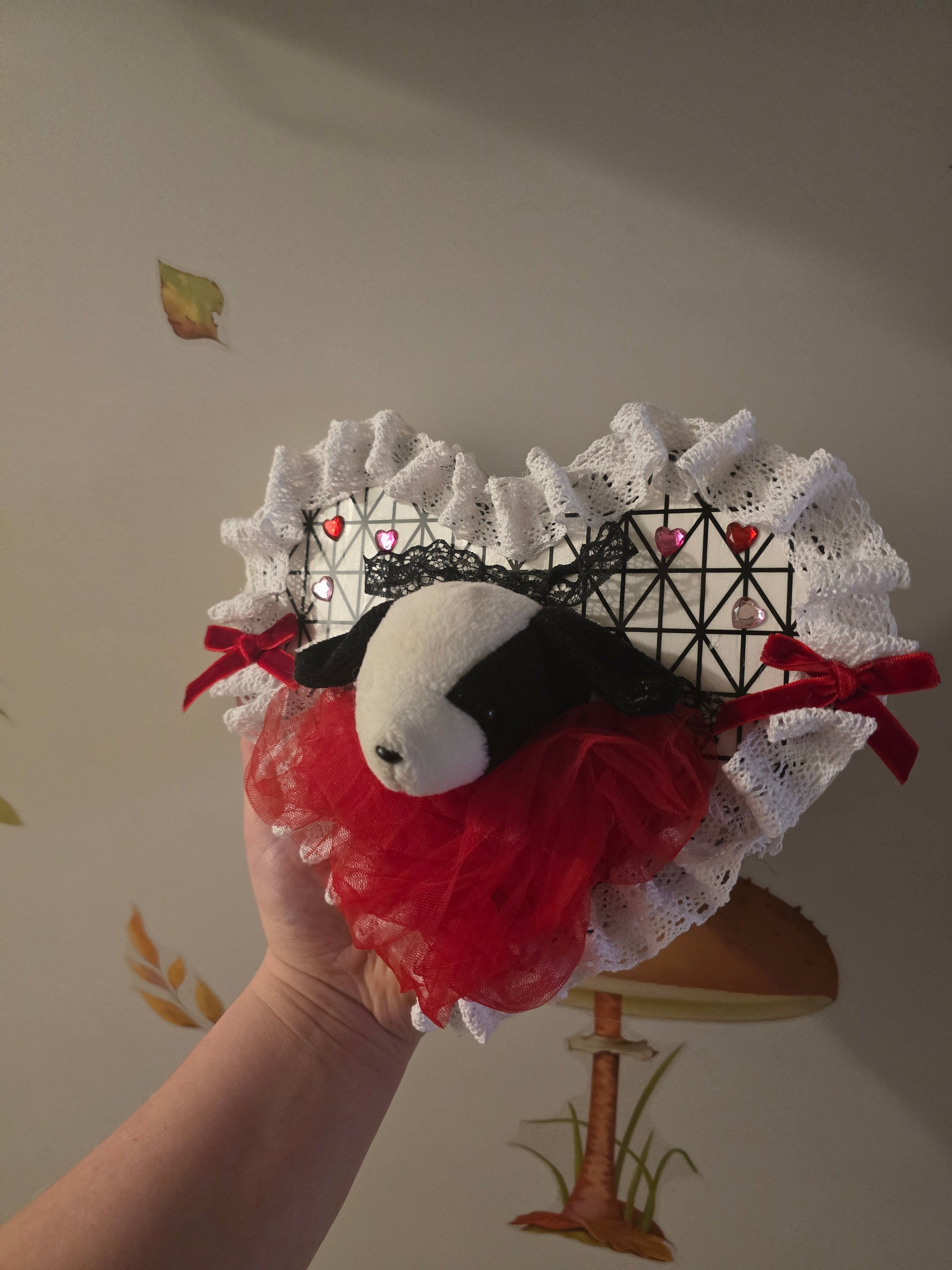 Valentine Puppy Plushie Taxidermy