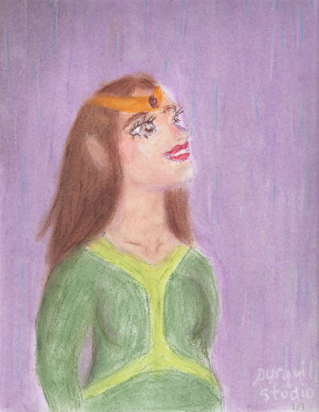 Rainy Princess Art Print 5x7